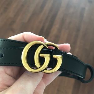 Gucci GG leather belt